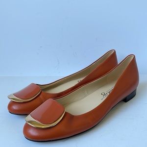 Charly Amar ChStelar Ballet Leather Flats 8.5M